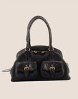 CHRISTIAN D1OR BLACK PYTHON DETECTIVE BAG