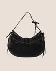 CHRISTIAN D1OR 2002 BLACK LEATHER ADMIT IT CORSET BAG