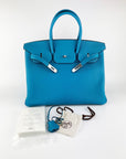 HMS Turquoise Togo Leather Birkin 35