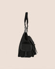 CHRISTIAN D1OR BLACK CANVAS STREET CHIC MULTIPOCKET BAG