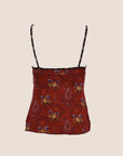 CHRISTIAN D1OR 2002 RED BANDANA PRINT CAMISOLE TOP