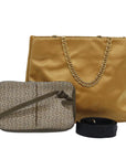 PRD Celine Luxury Balenciaga C Macadam Chain Bag Silk Canvas Leather 3Set hk1475