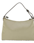 BBERRY Blue Label Shoulder Bag Nylon Beige Auth hk910