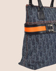 CHRISTIAN D1OR 2005 FLIGHT DENIM TROTTER TOTE BAG