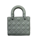 Cannage Lambskin Small Lady D1OR Small Grey
