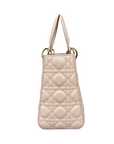 Cannage Lady D1OR Medium Light Pink GHW