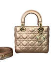 Cannage Lambskin Small Lady D1OR Rose Gold GHW