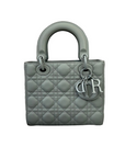 Cannage Lambskin Small Lady D1OR Small Grey