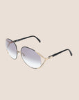 CHRISTIAN D1OR BLACK & GOLD OVERSIZED SUNGLASSES