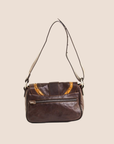 CHRISTIAN D1OR 2004 BROWN LEATHER MINI GAUCHO BAG