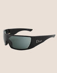CHRISTIAN D1OR BLACK STELLE SHIELD SUNGLASSES