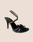 CHRISTIAN D1OR BLACK BUTTERFLY HIGH HEELS