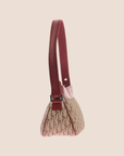 CHRISTIAN D1OR 2005 BURGUNDY STREET CHIC SHOULDER BAG