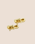 CHRISTIAN D1OR 1980s SAPPFIRE DOUBLE MOON CRYSTAL DROP EARRINGS
