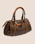 CHRISTIAN D1OR 2007 BROWN ROMANTIQUE TROTTER HANDBAG