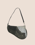 CHRISTIAN D1OR 2001 "MISS D1ORELLA" DENIM PRINT MINI SADDLE BAG