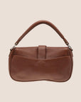 CHRISTIAN D1OR BROWN LEATHER WHIPSTITCH GAUCHO BAG