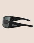 CHRISTIAN D1OR BLACK STELLE SHIELD SUNGLASSES