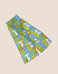 CHRISTIAN D1OR 2005 "J'ADORE D1OR' BLUE & GREEN SILK SCARF