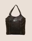 CHRISTIAN D1OR BROWN D1ORISSIMO STREET CHIC TOTE BAG