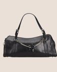 CHRISTIAN D1OR 2004 BLACK LEATHER HARDCORE BOSTON BAG