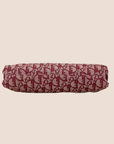CHRISTIAN DIO BURGUNDY D1ORISSIMO TROTTER SHOULDER BAG