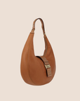 CHRISTIAN D1OR 2003 BROWN LEATHER STREET CHIC HALF MOON HOBO BAG