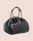 CHRISTIAN D1OR 2004 BLACK LEATHER GAMBLER DICE BOWLER BAG