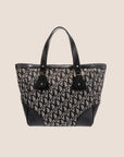 CHRISTIAN D1OR 2005 NAVY TROTTER TOTE BAG