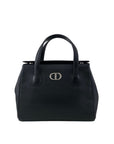 Christian D1OR CD Logo Handbag Black Vintage hfa4nr