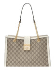 (WMNS) GCCI Padlock Middle-Sized BackBag White/Brown 479197-KHNKG-9761