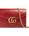 (WMNS) GCCI GG Marmont Series Mini Red Shoulder Bag 474575-DRW1T-6433
