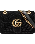 (WMNS) GCCI GG Marmont ClassicG Crossbody Bag Single Shoulder Bag Black 446744-K4D2T-1000