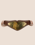 CHRISTIAN D1OR 2001 METALLIC LEATHER WAIST BELT