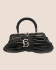CHRISTIAN D1OR 2008 BLACK LEATHER KARENINA BAG
