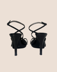 CHRISTIAN D1OR BLACK BUTTERFLY HIGH HEELS