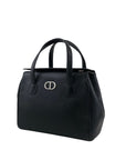 Christian D1OR CD Logo Handbag Black Vintage hfa4nr