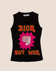 CHRISTIAN D1OR 'D1OR NOT WAR' TANK TOP