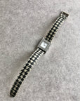 Christian D1OR Cannage Quartz Watch Black×White Vintage jw4b2h