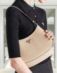 PRD Cleo brushed leather shoulder bag