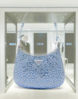 PRD Cleo satin bag with crystals