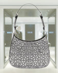 PRD Cleo satin bag with crystals