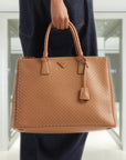 Extra-large PRD Galleria studded leather bag