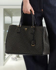 Extra-large PRD Galleria studded leather bag