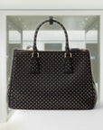Large PRD Galleria studded leather bag