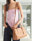 Large PRD Galleria studded leather bag