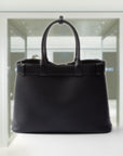 PRD Buckle large leather bag with appliqués