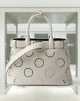 PRD Buckle medium leather bag with appliqués
