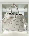 PRD Buckle medium leather bag with appliqués