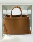 PRD Buckle medium leather handbag with double belt